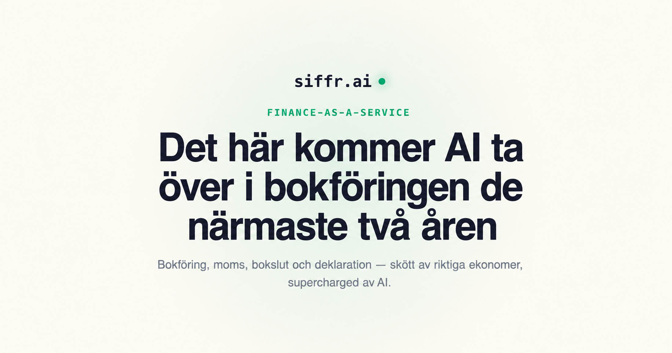 Det här kommer AI ta över i bokföringen de närmaste två åren — och det här aldrig