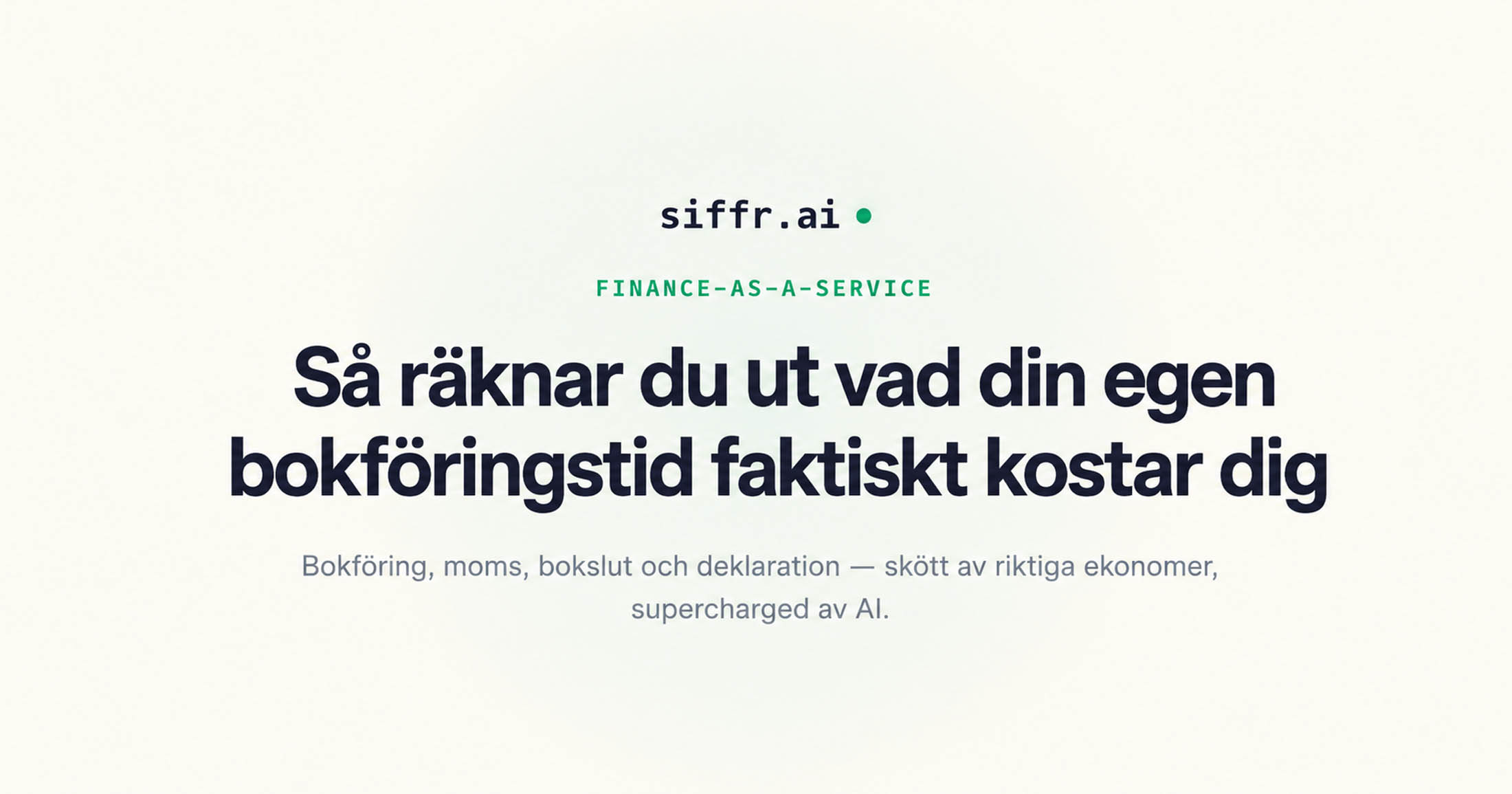 Så räknar du ut vad din egen bokföringstid faktiskt kostar dig — med kalkyl